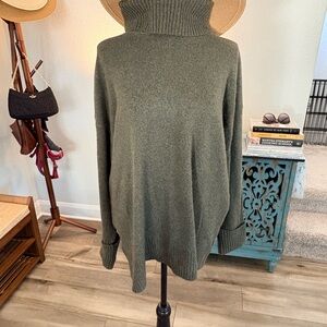 Old Navy Forest Green Cowl Neck Sweater